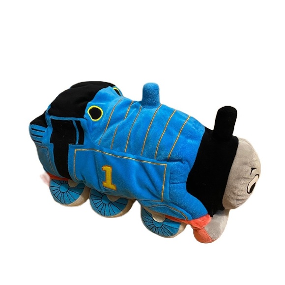 2009 Thomas the Train Stuffed Toy Soft Plush Cuddle Pillow Tank - Picture 1 of 6